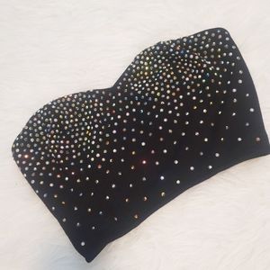 Pins and Needles Rainbow Crystal Bustier